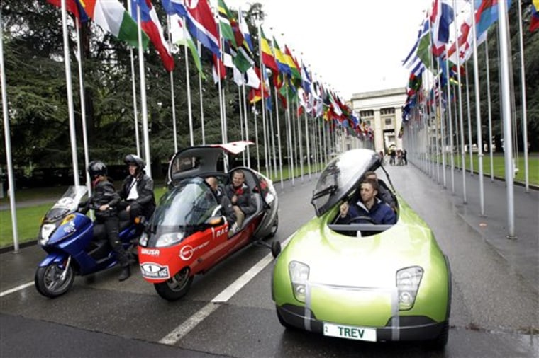 Teams from Australia, Germany and Switzerland have set off from Geneva for what they hope will be the first carbon neutral race around the world. Participants are using custom built two-seater electric vehicles that will be charged from regular power outlets along the way.
